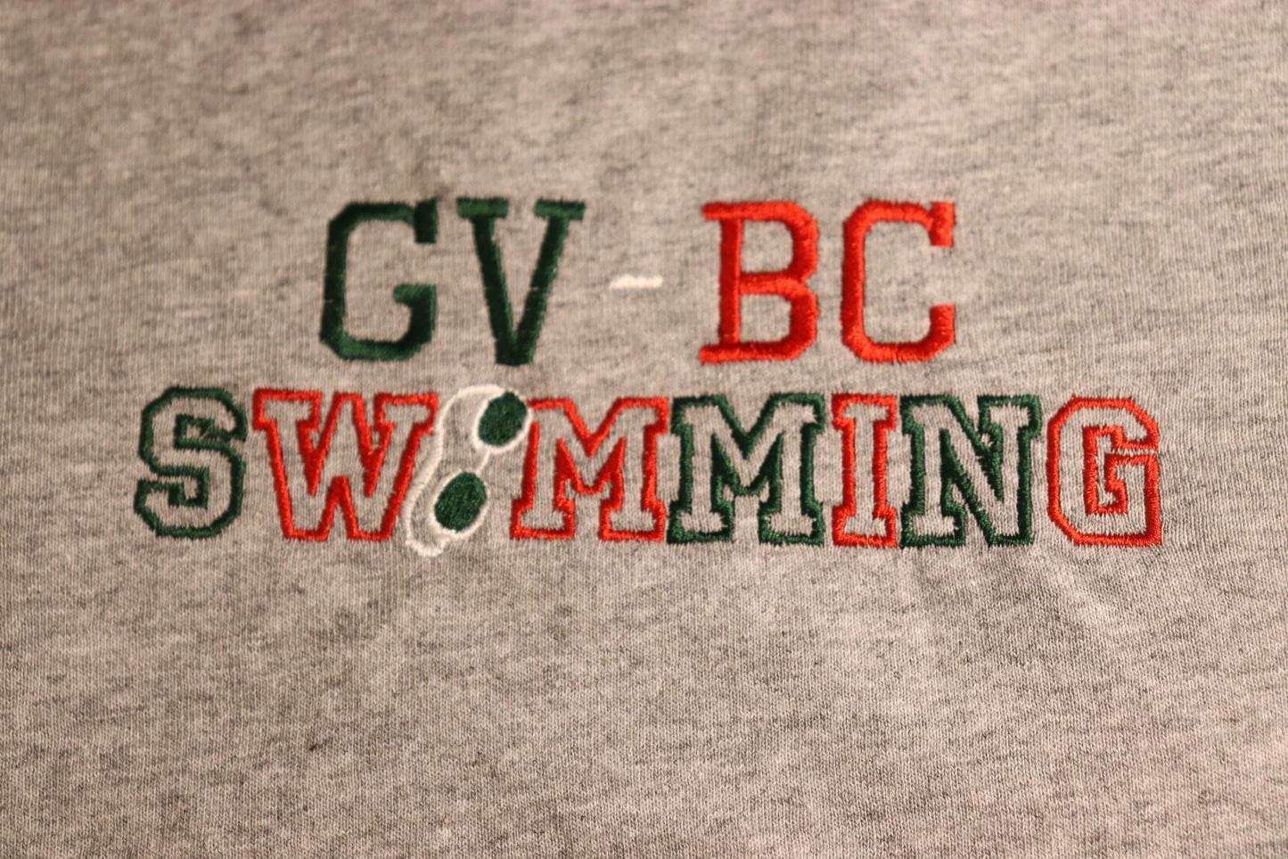 Swim embroidery design